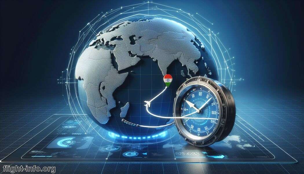 Windrichtungen und Luftkorridore variieren - Wie lange fliegt man nach Indien?