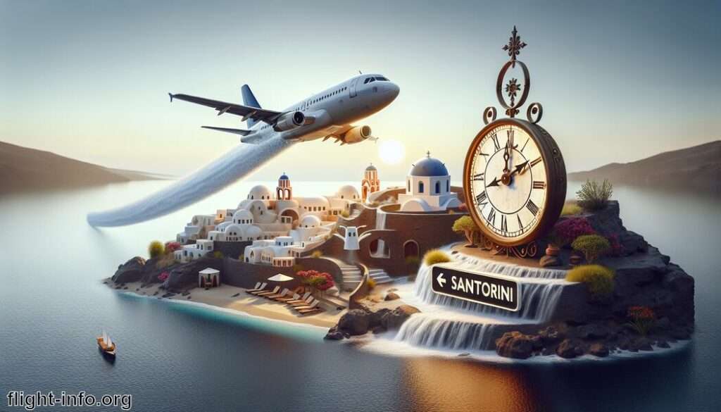 Wie lange fliegt man nach Santorini?